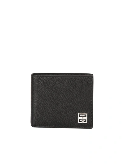Shop Givenchy 4g Plaque Bifold Wallet In Black