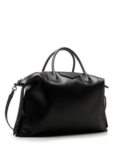 Shop Givenchy Antigona Soft Tote Bag In Black