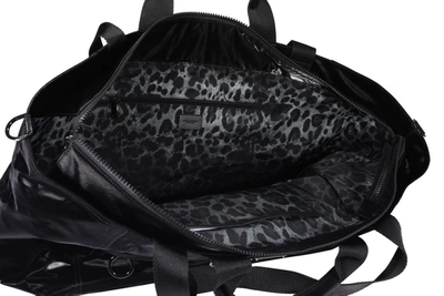Shop Dolce & Gabbana Logo Zipped Shopper Bag In Black