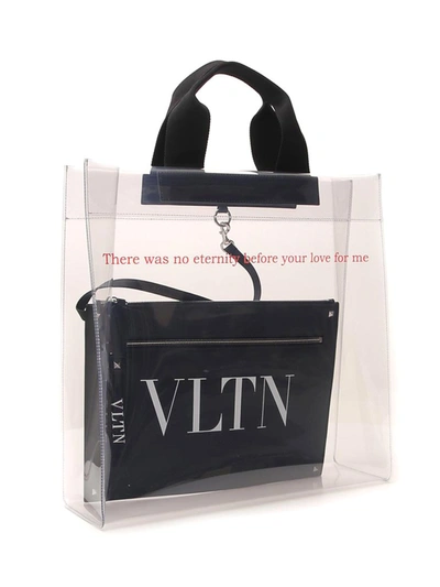 Shop Valentino Vltn Tote Bag In Multi