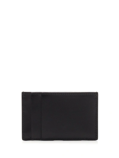 Shop Alexander Mcqueen Logo Print Cardholder In Black