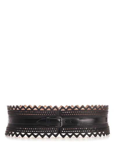 Shop Alaïa Alaia Belt In Black