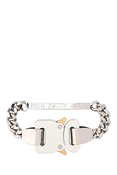 Shop Alyx 1017  9sm Buckled Bracelet In Silver