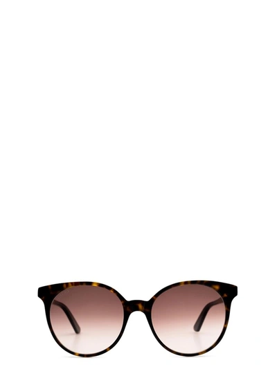 Shop Gucci Eyewear Panthos Frame Sunglasses In Multi