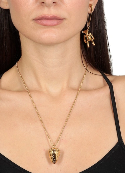 Shop Ambush Strawberry Charm Necklace In Gold