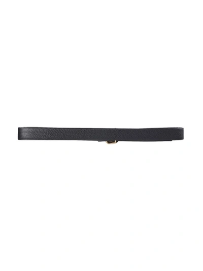 Shop Givenchy Sculpted G Buckle Belt In Black