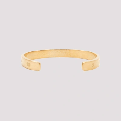 Shop Maison Margiela Numbers Engraved Bracelet In Gold