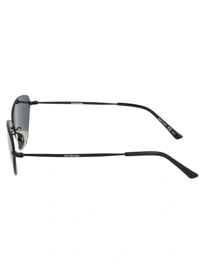 Shop Balenciaga Eyewear Triangular Frame Sunglasses In Black