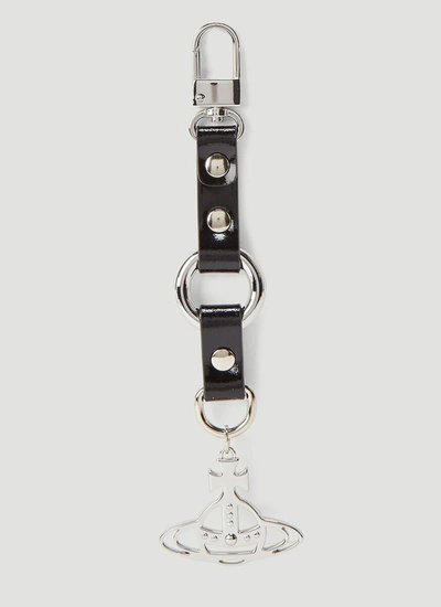 Shop Vivienne Westwood Orb Keychain In Silver