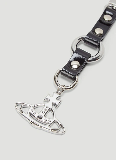 Shop Vivienne Westwood Orb Keychain In Silver