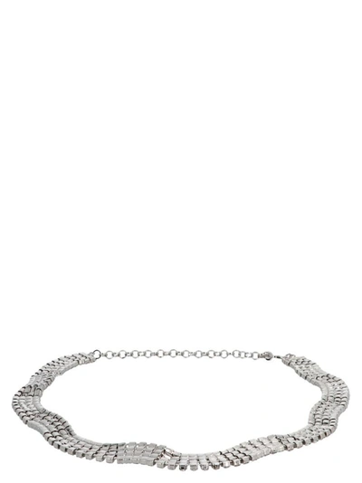 Shop Alessandra Rich Crystal Choker In Silver