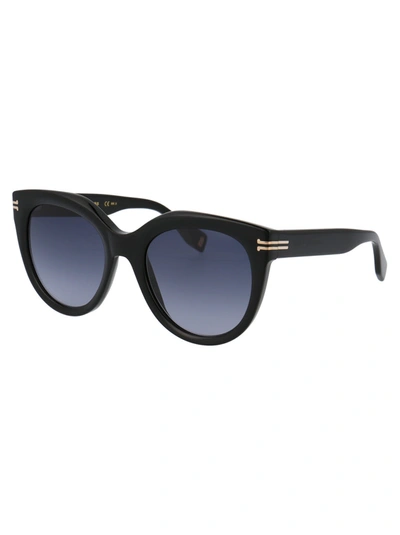 Shop Marc Jacobs Eyewear Round Frame Sunglasses In Black