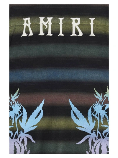 Shop Amiri Stripe Printed Shirt In Multi