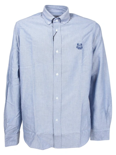 Shop Kenzo Tiger Crest Shirt In Blue