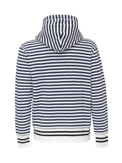 Shop Loewe Reverse Fleece Anagram Hoodie In Multi