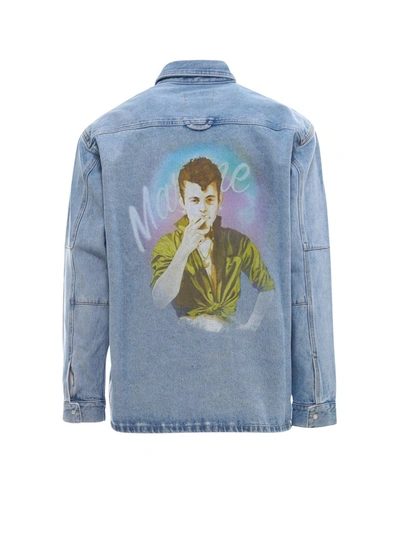 Shop Martine Rose Yalta Denim Shirt In Blue