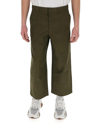 Shop Loewe Cropped Straight In Green