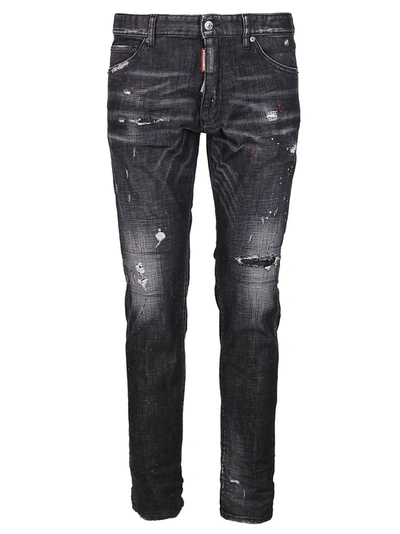 Shop Dsquared2 Cool Guy Tapered Jeans In Black