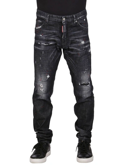 Shop Dsquared2 Cool Guy Tapered Jeans In Black