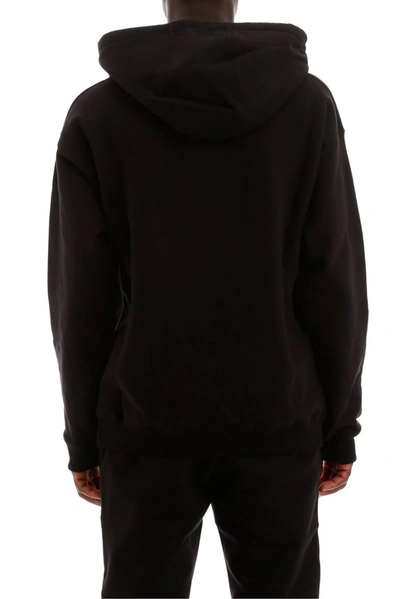 Shop Versace Atelier  Logo Hoodie In Black