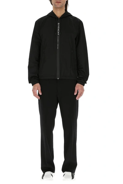 Shop Givenchy Address Windbreaker Jacket In Black