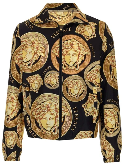 Shop Versace Medusa Amplified Print Jacket In Multi