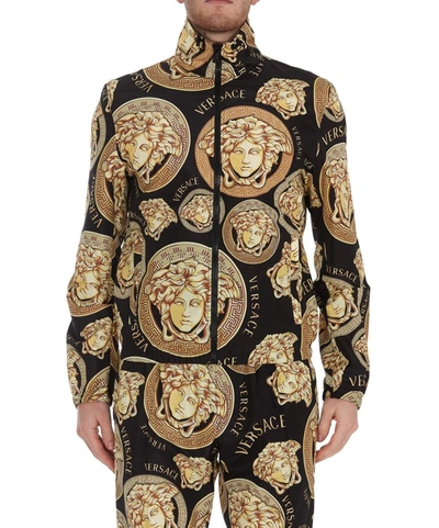 Shop Versace Medusa Amplified Print Jacket In Multi