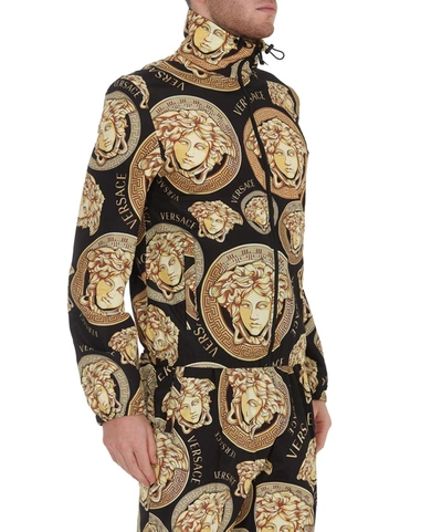 Shop Versace Medusa Amplified Print Jacket In Multi