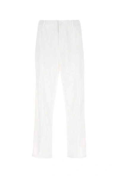 Shop Valentino Vltn Tag Technical Jersey Pants In White