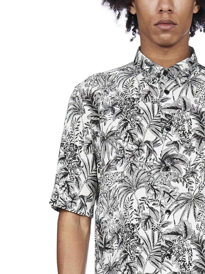 Shop Saint Laurent Jungle Cat Print Shirt In Multi