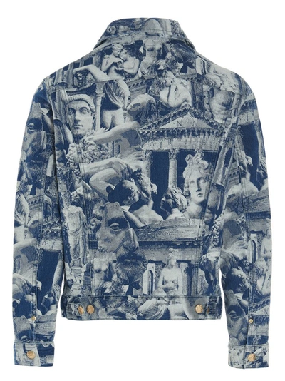 Shop Aries X Lee Rider Denim Jacket In Multi