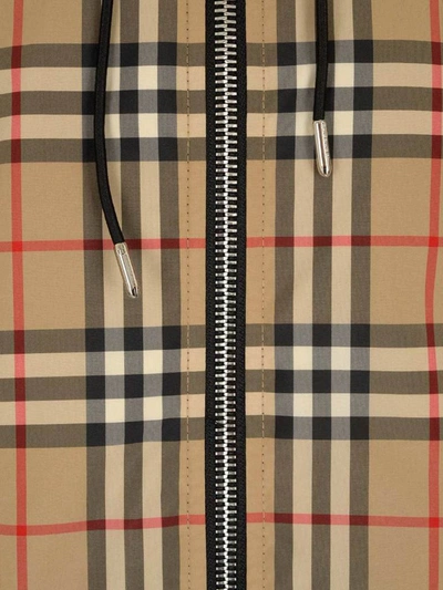 Shop Burberry Reversible Vintage Check Hooded Jacket In Multi