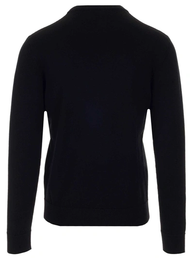 Shop Givenchy Logo Band Knit Sweater In Black