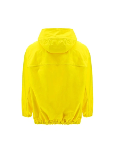 Shop Valentino Flower Patch Hoodie In Yellow