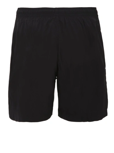 Shop Alexander Mcqueen Logo Tape Swim Shorts In Black