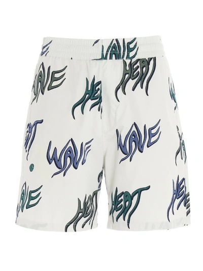 Shop Carhartt Wip Allover Heat Wave Print Shorts In Multi