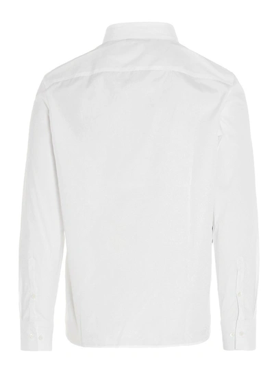 Shop Neil Barrett Thunderbolt Print Shirt In White