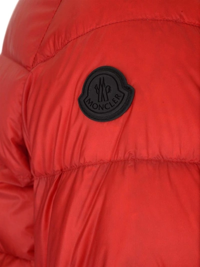 Shop Moncler Provins Hooded Puffer Jacket In Red