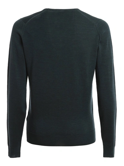 Shop John Smedley Lundy Knitted Jumper In Green