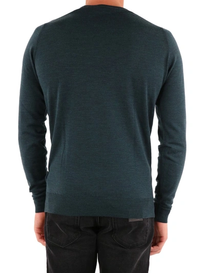 Shop John Smedley Lundy Knitted Jumper In Green