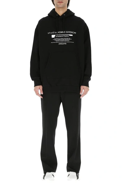 Shop Givenchy Studio Homme Oversized Hoodie In Black