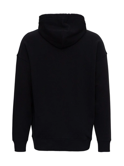 Shop Givenchy Logo Band Hoodie In Black