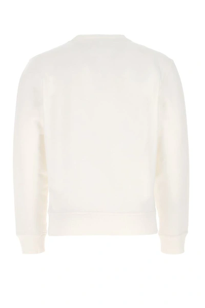 Shop Maison Margiela Embroidered Logo Sweatshirt In White