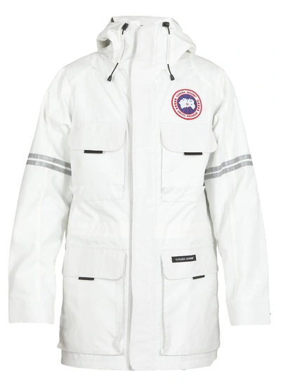 Shop Canada Goose Science Research Hooded Jacket In White