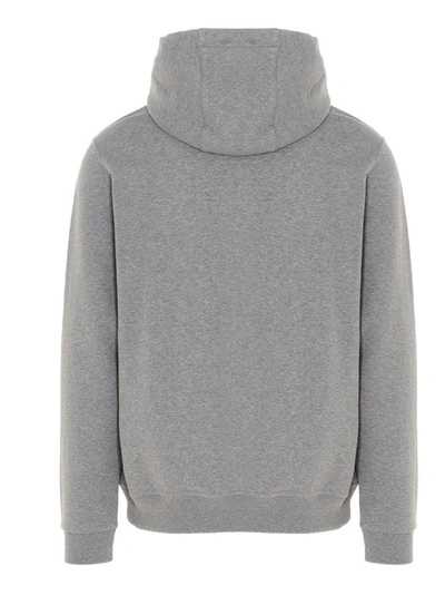 Shop Burberry Montage Print Hoodie In Grey