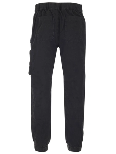 Shop Palm Angels Logo Cargo Pants In Black