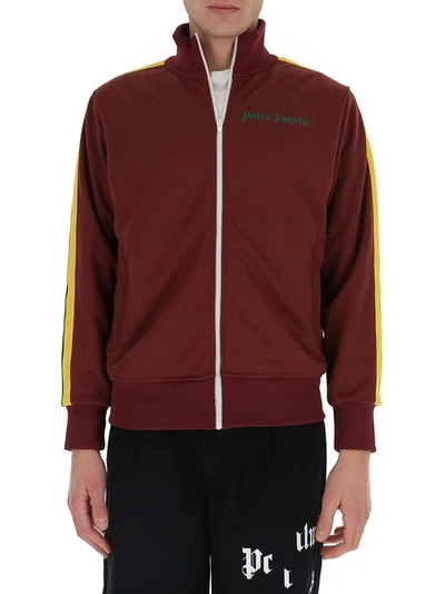 Shop Palm Angels College Track Jacket In Red