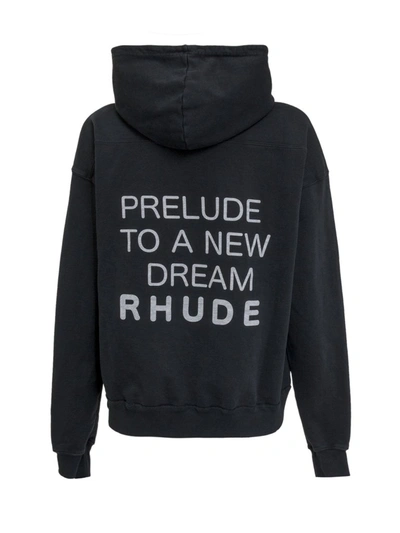 Shop Rhude Audacity To Dream Hoodie In Black