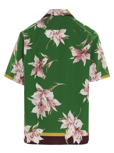 Shop Valentino Floral Print Bowling Shirt In Multi