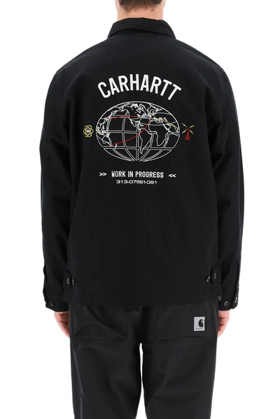 Shop Carhartt Wip Work In Progress Zipped Jacket In Black